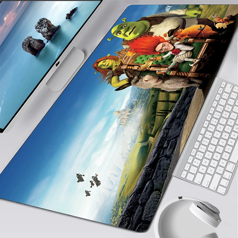 Shrek Gaming Mouse Pad Pc Mats Computer Keyboard Mouse Mat Mousepad Kawaii Gamer Accessories Mouse Pad 10 - Shrek Shop